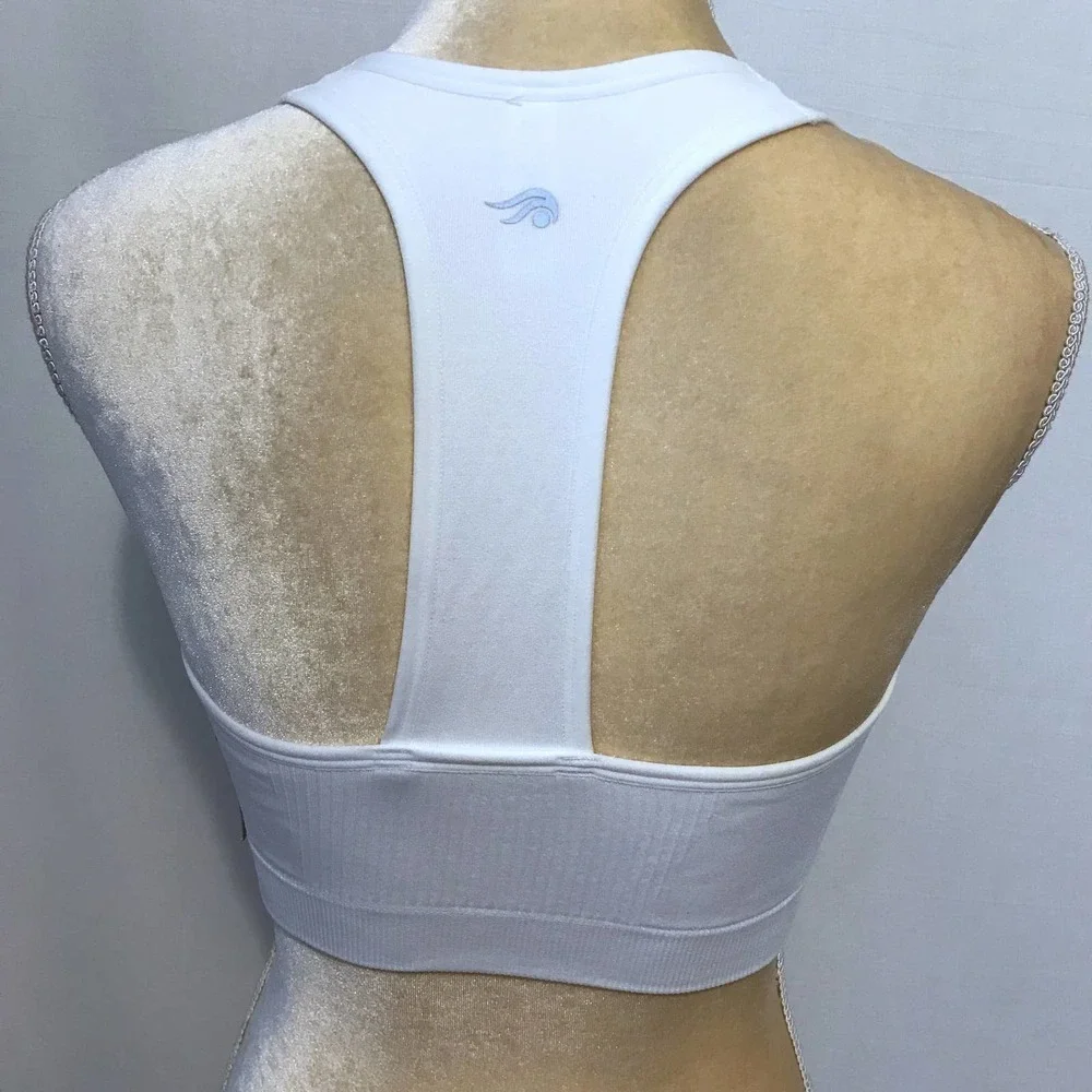 Ideology NWT White Performance Sports Bra Women M